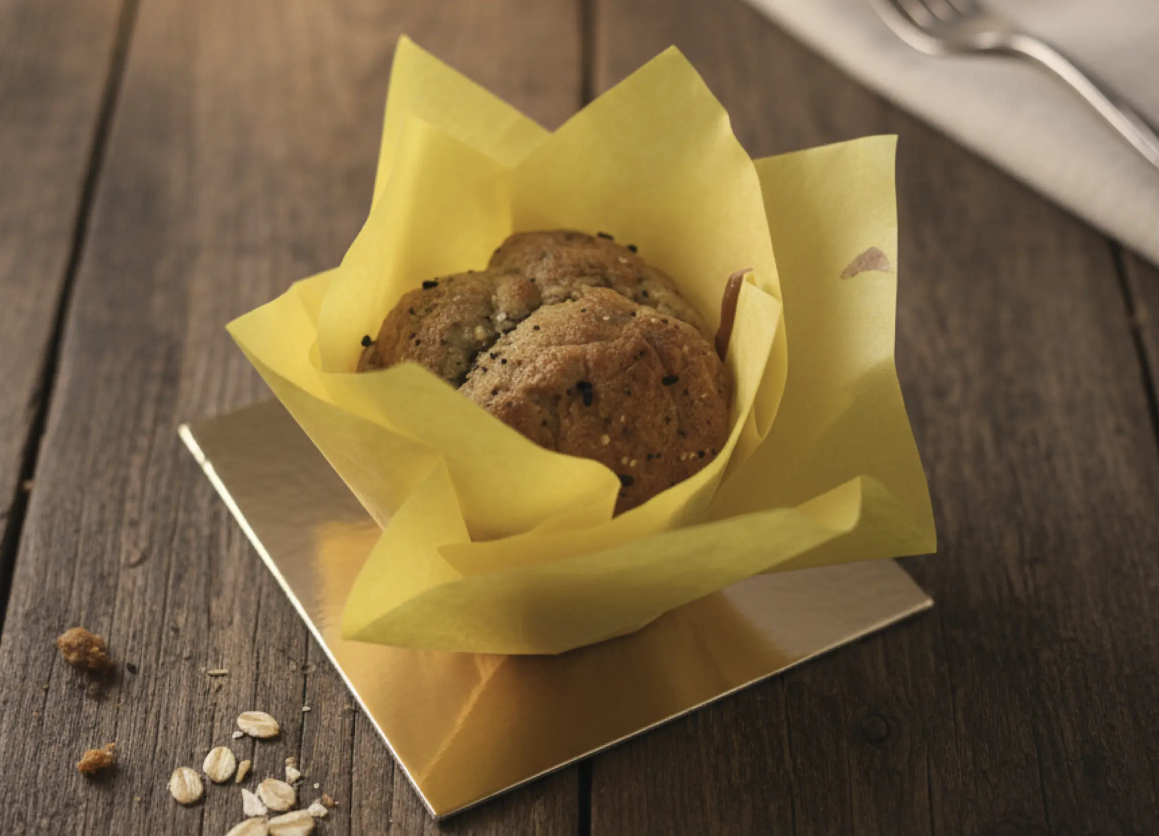 Gastronomy Express Haşhaşlı Muffin - Mavi haşhaş taneleri ve besleyici kinoa tohumları içeren gurme tuzlu muffin